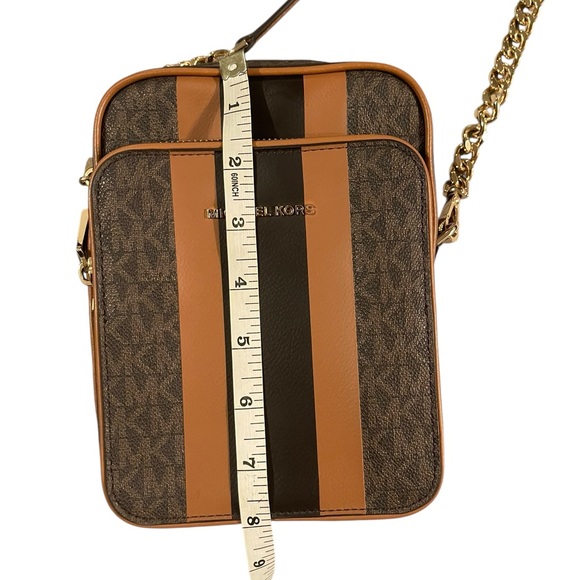 NWOT Michael Kors Jet Set Striped Crossbody - Picture 12 of 14